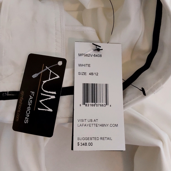 Lafayette 148 strip downtown stretch side stripe pants - Picture 4 of 15